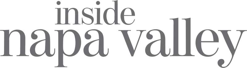 The image displays the text "inside napa valley" in a large, gray, serif font on a white background, hinting at a connection to a Premier Media Network.